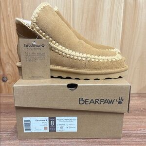 BearPaw Camel Moccasin-Style Boots